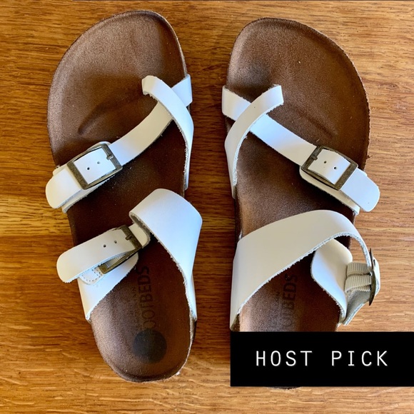 White Mountain Shoes - White Mountain Gracie Leather Footbeds Sandals, Si